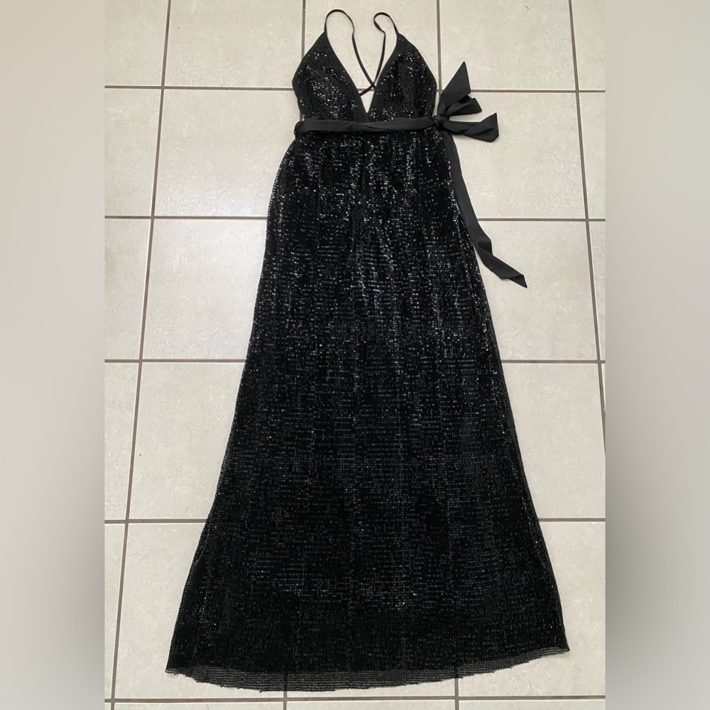 Sequin black dress
